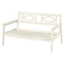 IKEA 50558185 Beyaz Bej Bondholmen Bahçe Bankı