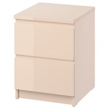 IKEA 80604572 Malm Açık Turuncu Komodin