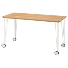 IKEA 89417707 Anfallare Krılle Bambu Beyaz Ofis Çalışma Masası