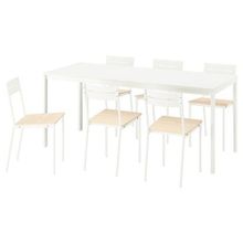 IKEA 89590504 Beyaz Yemek Masası Takımı