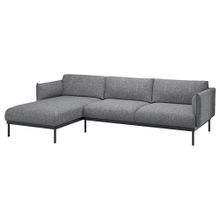 IKEA Applaryd Lejde Gri Siyah 2'li Kanepe