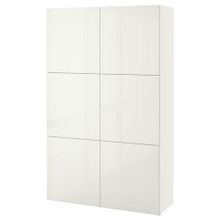 IKEA Besta 19057529 Parlak Cila Beyaz Dolap