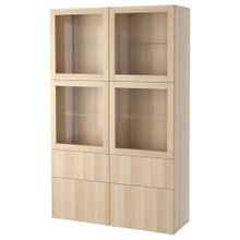 IKEA Besta 19196016 Şeffaf Cam Dolap