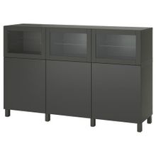 IKEA Besta 19508145 Koyu Gri Dolap