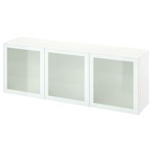 IKEA Besta 39488820 Beyaz-Buzlu Cam Dolap