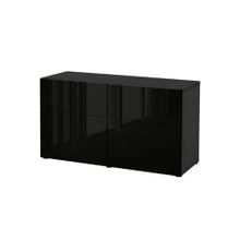 IKEA Besta 59412626 Venge-Parlak Cila Siyah Dolap