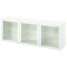 IKEA Besta 59488819 Beyaz-Şeffaf Cam Dolap