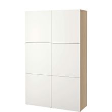 IKEA Besta 69071504 Beyaz Meşe Görünümlü Dolap