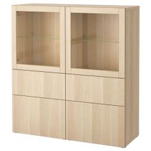 IKEA Besta 99195800 Şeffaf Cam Dolap