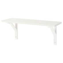 IKEA Burhult Beyaz 59x20 cm Duvar Rafı