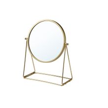 IKEA Çift Taraflı Büyüteçli Ayna Çap 17 cm Ayaklı Masa Aynası Kaliteli Makyaj Aynası
