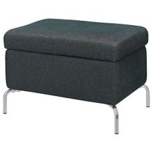 IKEA Fammarp Saklama Gözlü Tallmyra Siyah-Gri Puf