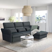 IKEA Fammarp Tallmyra Siyah-Gri 2'li Kanepe
