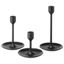 IKEA Fulltalig Siyah Şamdan