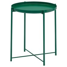 IKEA Gladom Koyu Yeşil 45x53 cm Tepsili Sehpa