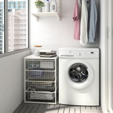 IKEA Jonaxel 79305098 Beyaz Çekmeceli Raf Ünitesi