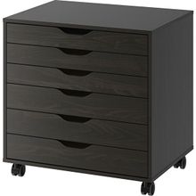 IKEA Keson Çalışma Dolabı 67x66 cm Venge Renk Tekerlekli Ofis Dolabı