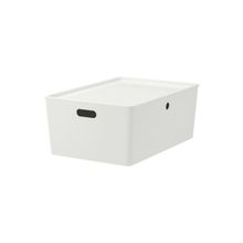 IKEA Kuggıs Beyaz 37x54x21 cm Kapaklı Kutu