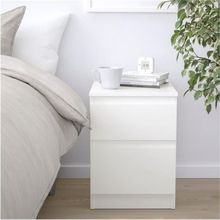 IKEA Kullen Beyaz 35x49 cm 2 Çekmeceli Şifonyer Komodin