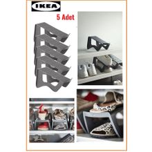IKEA Murvel Dolap Içi Ayakkabı Düzenleyici Rampa Gri 5 Adet - Plastik