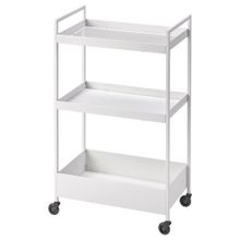 IKEA Nissafors 50.5x30x83 cm Beyaz Tekerlekli Servis Sehpası