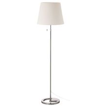 IKEA Nyfors Nikel Kaplama Beyaz Yer Lambası