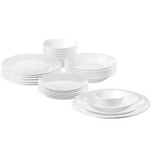 IKEA Oftast 24 Parça Beyaz Temperli Cam Yemek Takımı
