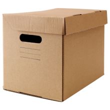 IKEA Pappis Kahverengi 25x34x26 cm Kapaklı Kutu