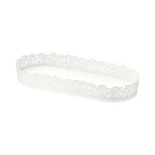 IKEA Samverka Beyaz 35x15 cm Mum Tabağı