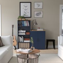 IKEA Skrubvy 49494646 Mavi-Siyah Dolap