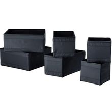 IKEA Skubb Siyah Kutu Seti