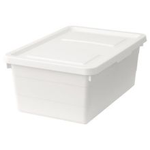 IKEA Sockerbit Beyaz 38x25x15 cm Kapaklı Kutu