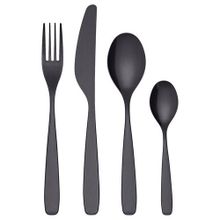 IKEA Tillagd Siyah 6 Kişilik Çatal Bıçak Takımı