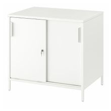 IKEA Trotten Sürgü Kapaklı Beyaz 80x75 cm Dolap