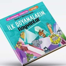 İlk Boyamalarım - Hayvanlar Dikkat ve Zeka Geliştiren +3 Yaş - Dahi Olacak Çocuk Yayınları
