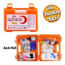 İlk Yardım Çantası ve Acil Mücadele Durum Seti Oto Ecza Dolabı Kiti (60 PARÇA)