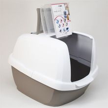 Imac Maddy Junior Üstü Açılabilen Gri 57x43x41 cm Kapalı Kedi Tuvaleti