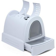 Imac Zuma Çekmeceli Kapalı Buz Mavisi Kedi Tuvaleti