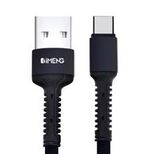 Imeng 3 A USB-A to Type-C Pro Braided Örgülü Siyah Data ve Hızlı Şarj Kablosu