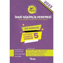 İmtiyaz İdari Hakimlik Denemesi Çözümlü 5 Deneme Temsil Kitap