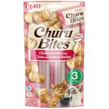 İnaba Ciao Churu Bites Tavuk Sargılı Ton Balıklı ve Somonlu 3x10 gr Kedi Ödülü