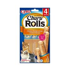 Inaba Ciao Churu Rolls Tavuk Sargılı 4x10 gr Kedi Ödülü