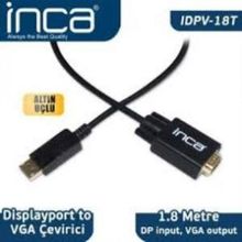 Inca IDPV-18T 1.8 mt Displayport To Vga Kablo