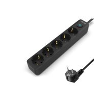 Inca IPW-44SY3 5 3 m Siyah Port Akım Korumalı Led Tuşlu Priz