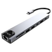 Inca ITPC-7T Type-C Girişli 8 Port 4K Dönüştürücü Hub