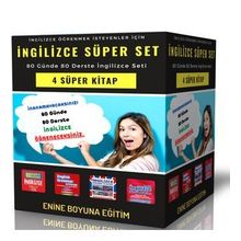 İngilizce Süper Set - 80 Günde 80 Derste İngilizce Seti 4 Kitap Enine Boyuna Eğitim
