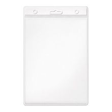 İnox 110 x 160 mm Dikey Büyük Yaka Kart Poşeti