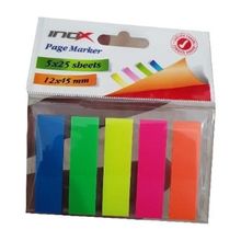 İnox Notes 12x45 mm 5 Renk 25 Yaprak Yapışkanlı Not Kağıdı