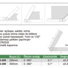 Insize 2176-300 Dijital Açı Ölçer