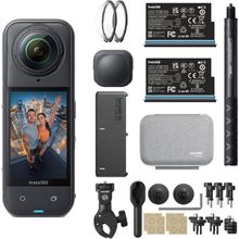 Insta360 X5 Siyah Aksiyon Kamerası - Motosiklet Kiti